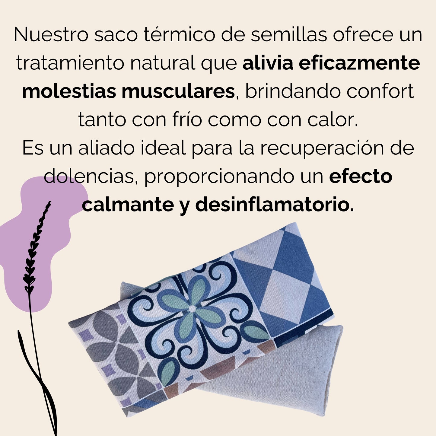 Saco Térmico Artesanal con funda Mosaico - Stigorvi