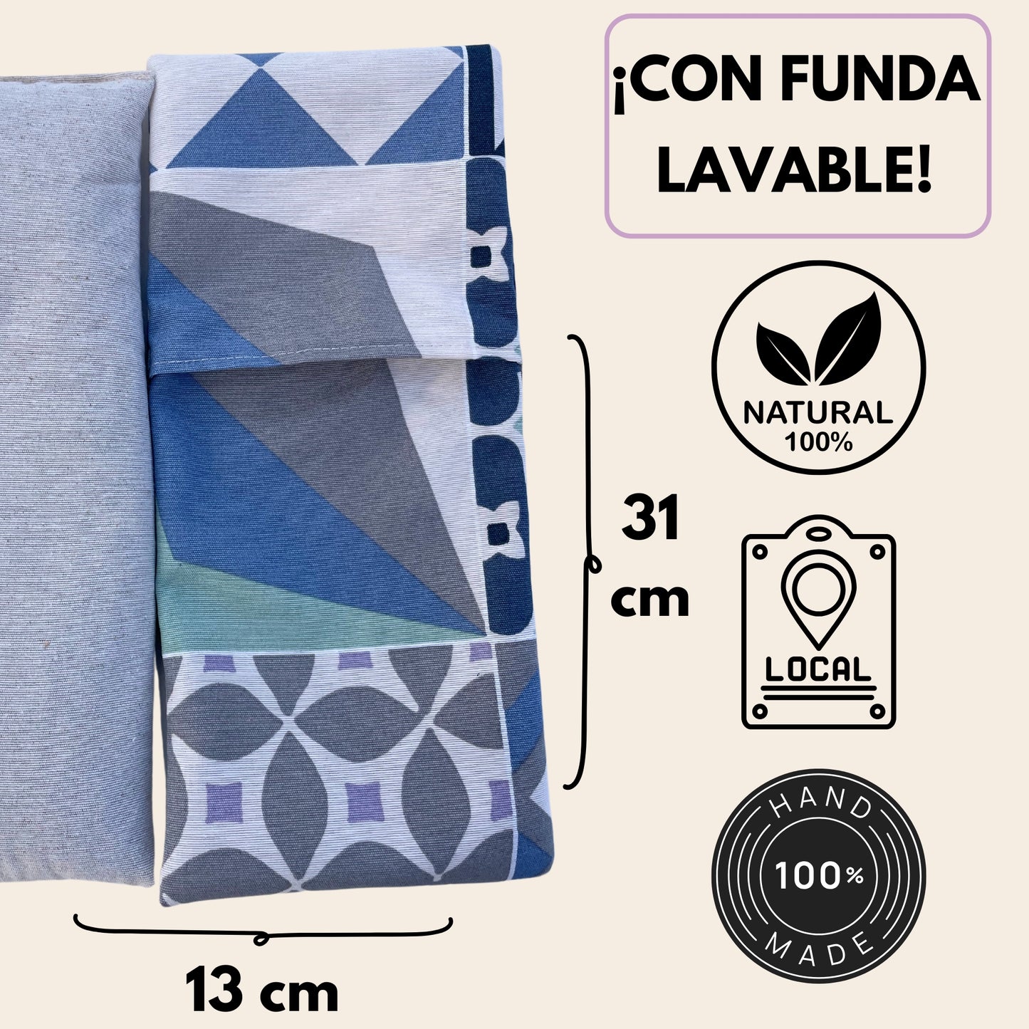 Saco Térmico Artesanal con funda Mosaico - Stigorvi