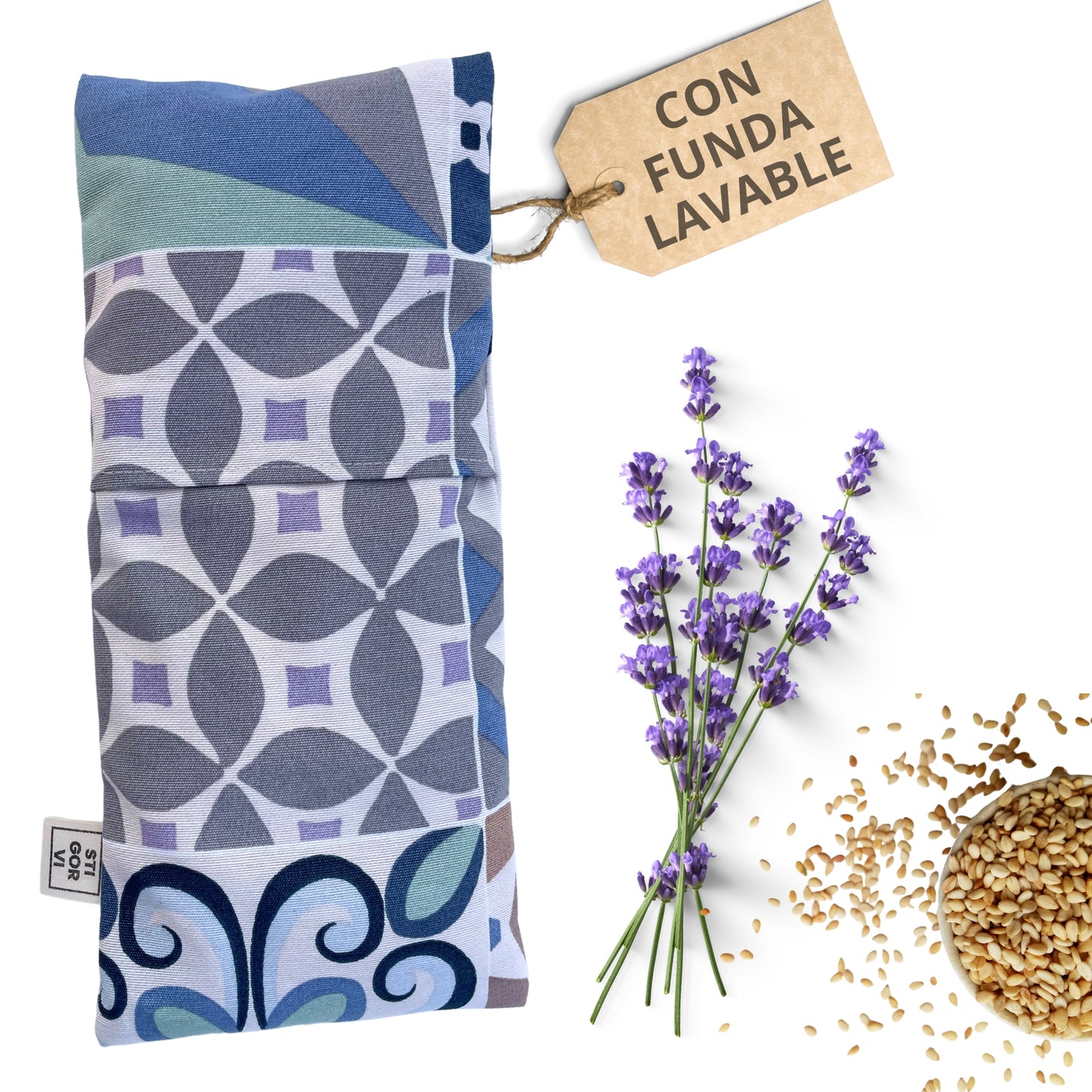 Saco Térmico Artesanal con funda Mosaico - Stigorvi