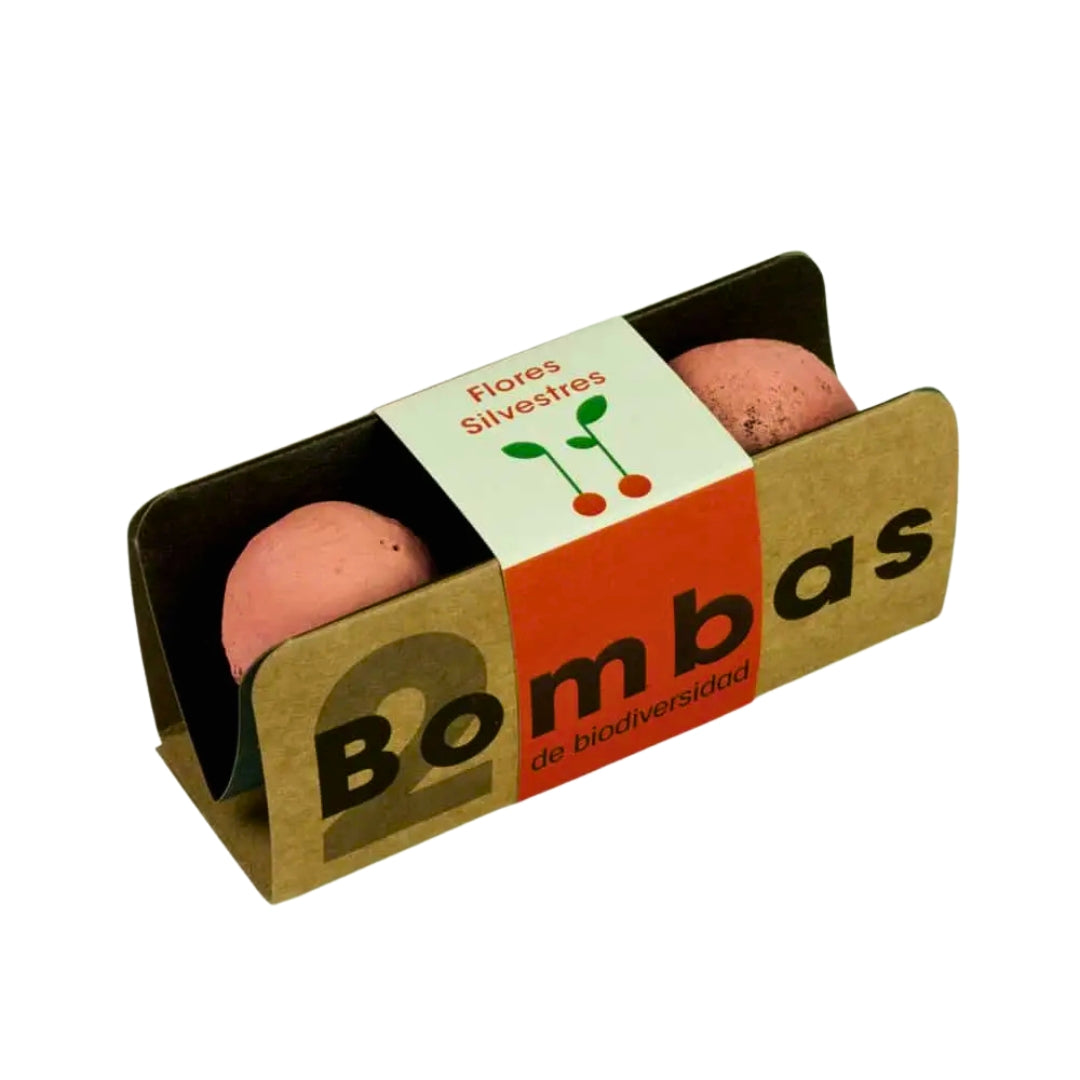 Bombas de biodiversidad “Flores silvestres rojas” - Resetea