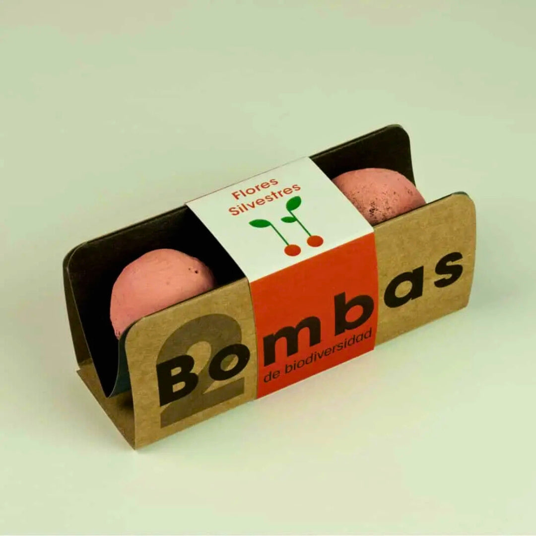 Bombas de biodiversidad “Flores silvestres rojas” - Resetea