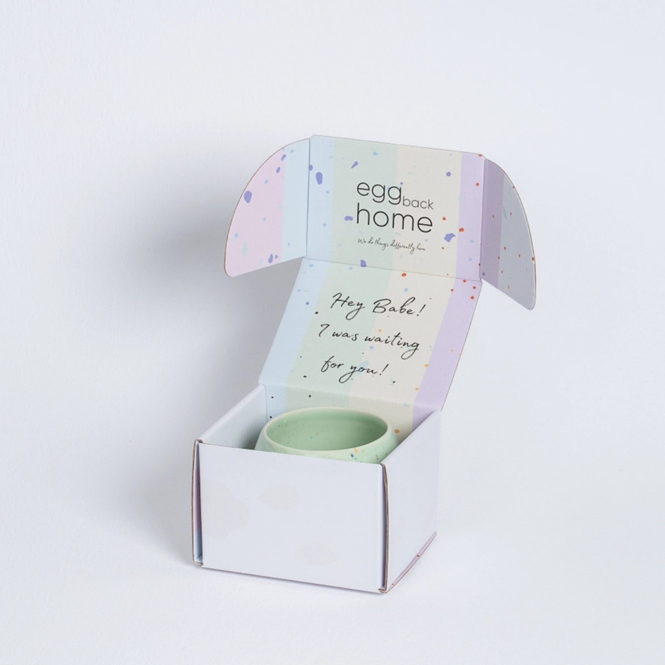 Taza New Party Ball de 500 ml, color blanco - Egg Back Home