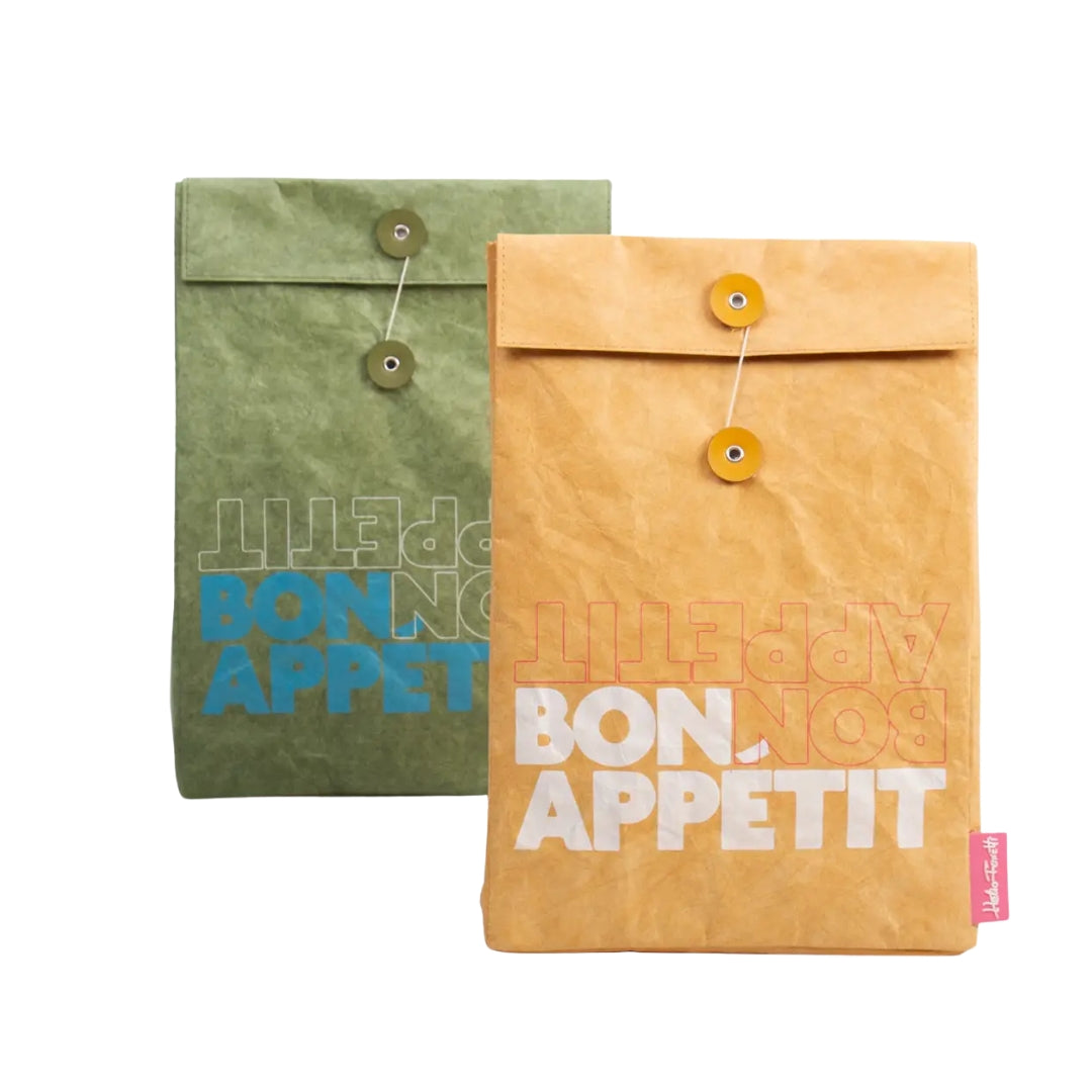 Bolsa de almuerzo vintage verde - Helio Ferretti